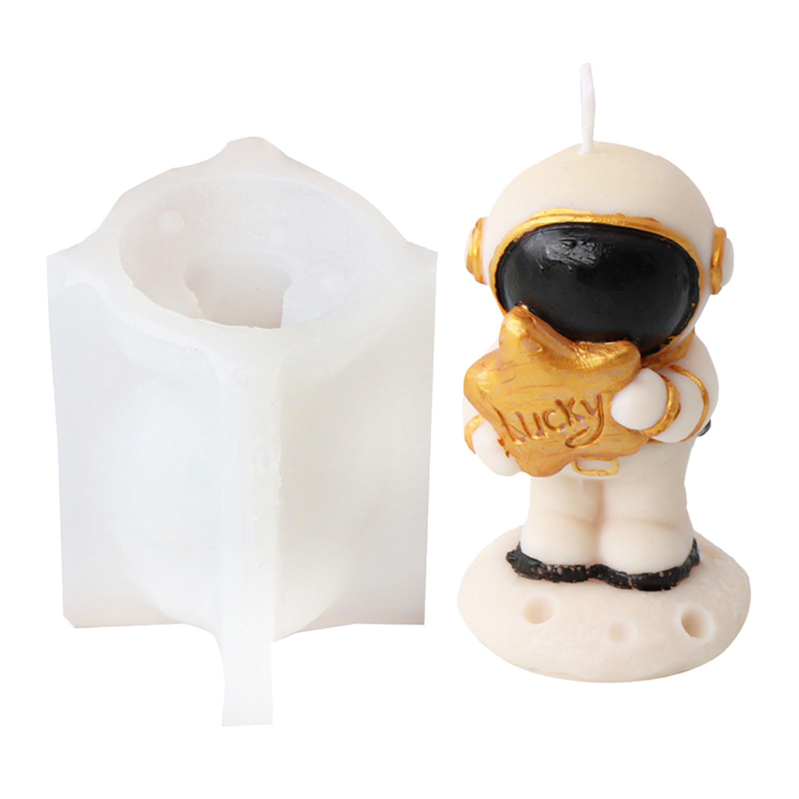 Tsophreniq Space Figurine Silicone Molds for Epoxy Resin Astronaut Silicone for Home Decoration Wedding