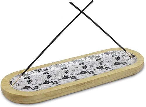 AAKRITI - Soporte de madera para incienso Exclusivo diseño multitarea 2 en 1 Natural y 100 ecológico Perfecto para inauguración de la casa