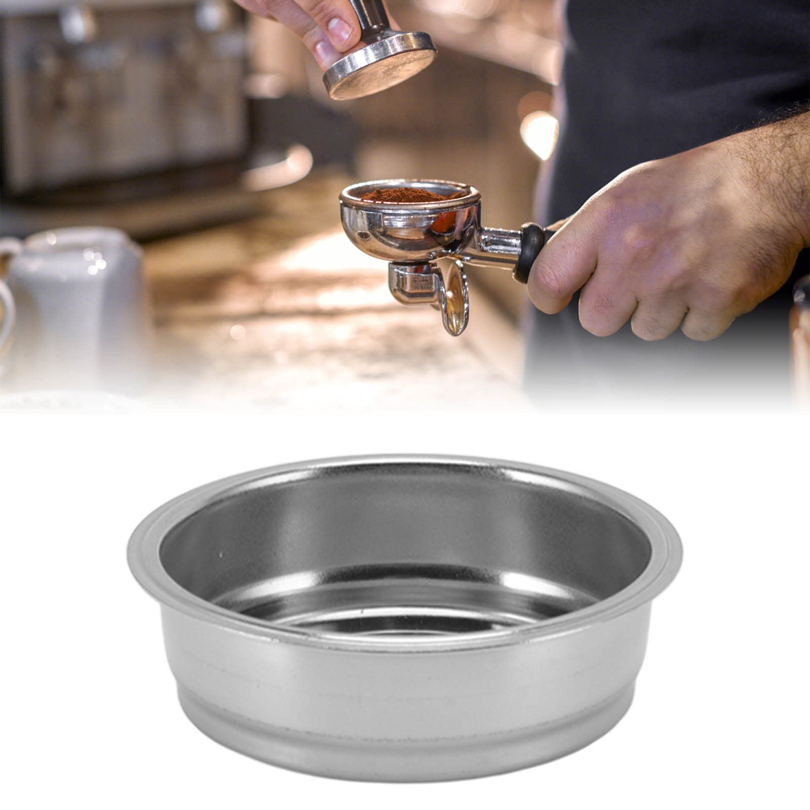 1 Cup Porous Coffee Filter Basket, Stainless Steel Coffee Filter BasketSingle Layer Porous Coffee Filter Bowl for BREVILLE Krups - Image 2