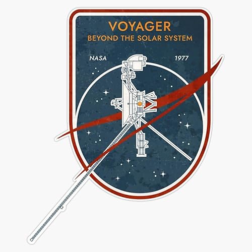Imán Voyager. Beyond The Solar System. NASA 1977 - Adhesivo magnético de vinilo de 5 pulgadas