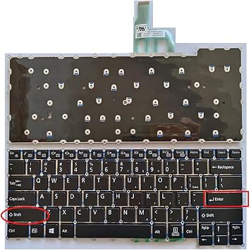 US Laptop Replacement Keyboard for Fujitsu U9310 U9310X U9311 U9311A U9311X U937 U938 U939 US Layout