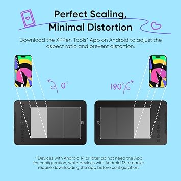 XPPen Deco mini7W V2 Drawing Tablet with 17.8x11.1cm Active Area, Battery-Free Stylus, 16K Pressure Levels, 8 Customisable Shortcut Keys, Wireless Graphic Tablet for Android/Windows/Mac/Chromebook