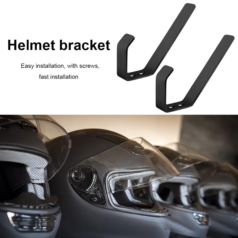 Helmhalterung Wand 2/4Pcs Motorrad Helm Halter Haken Schlafzimmer Wohnzimmer Edelstahl Hut Wand Halterung Display Rack