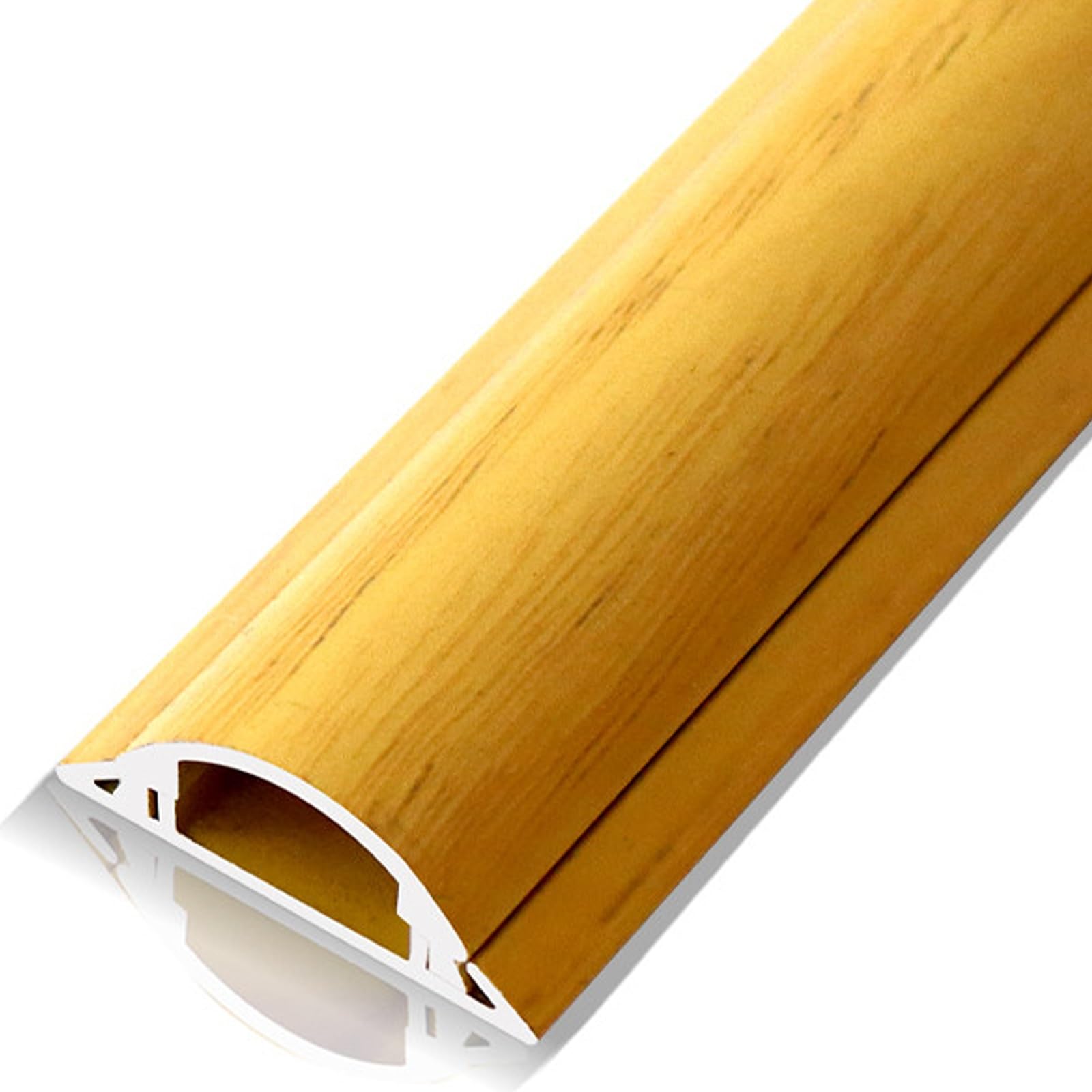 Passacavi Pavimento da 100 Cm, Canalina Passacavi Calpestabile Autoadesiva, Previene Inciampi, Gestione Dei Cavi per Uffici, Palestre, Fiere(Yellow,5 * 1.4cm/39 * 2 * 0.6in)