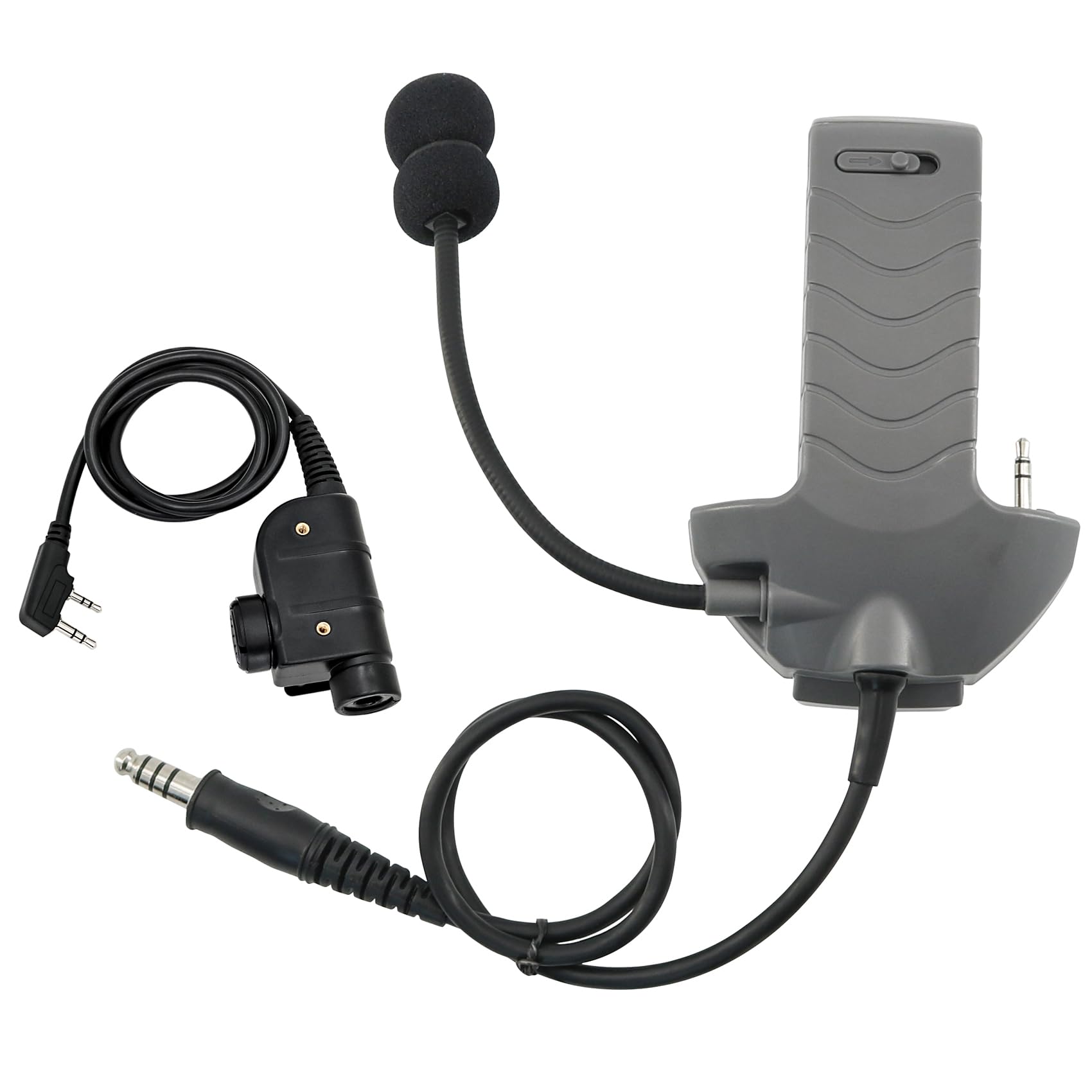 Amazon.com: Hearangel Boom Microphone/Ken 2 Pin PTT Kit Compatible