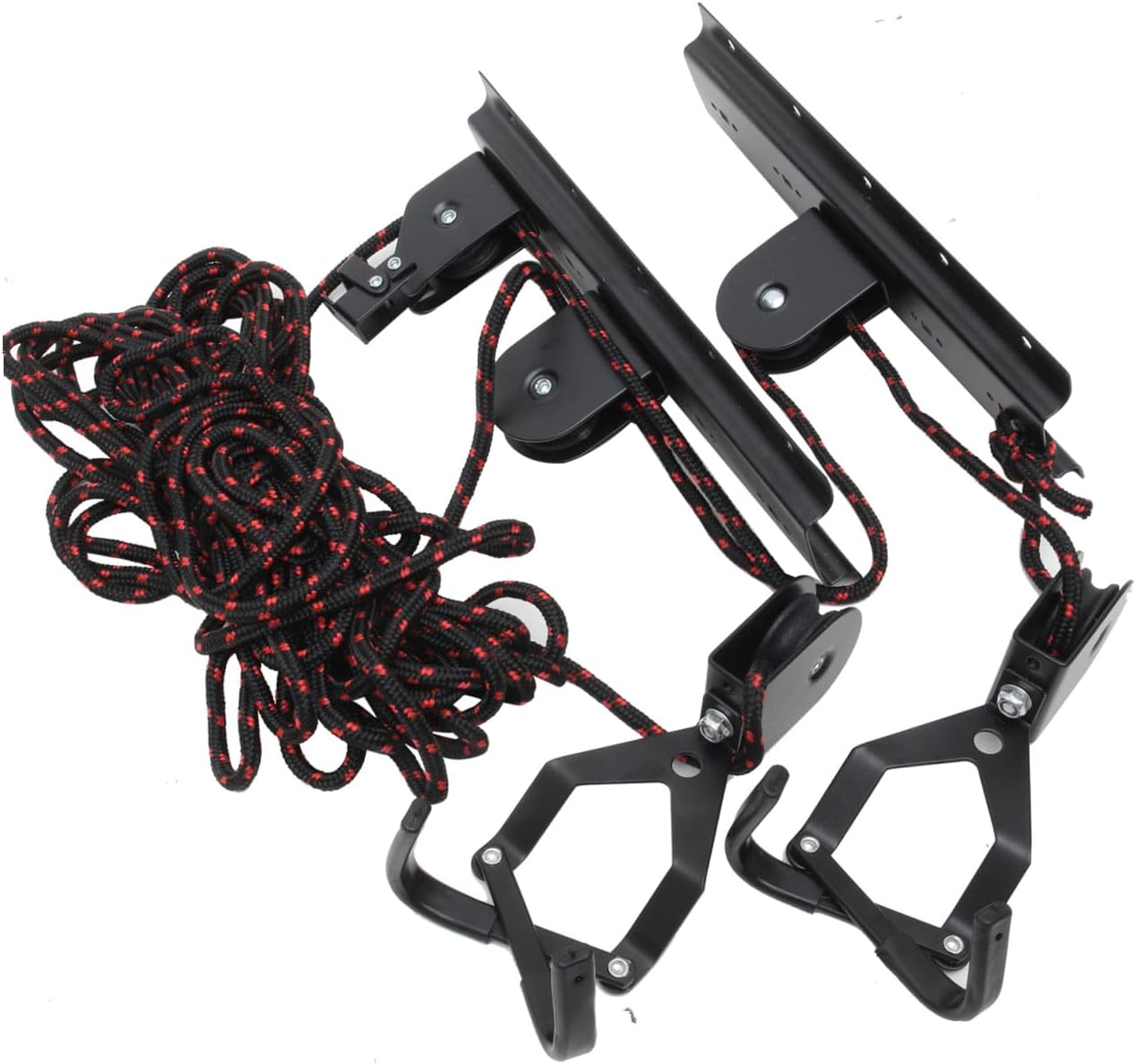 Wall Mount Bicycle Hanger Bike Rack Sturdy Ceiling Bike Storage Hook Garage Indoor Lift Rack for Apartment Random Color