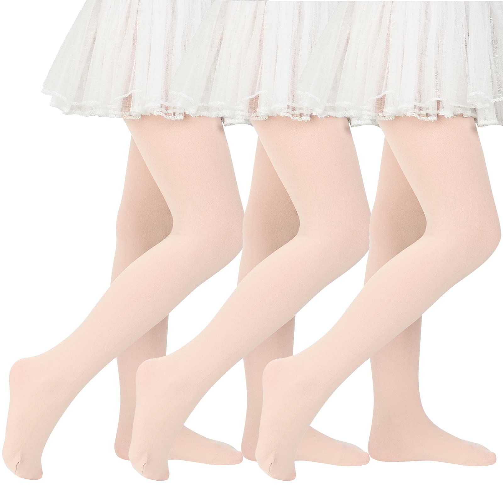 American Trends Girls Ballet Tights, Soft Stretchy Toddler Dance Tights