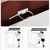 Vista 6 de FAMAPY Cómoda blanca con 9 cajones, cómoda de madera, asas de metal dorado, patas de madera, 9 cómodas para dormitorio