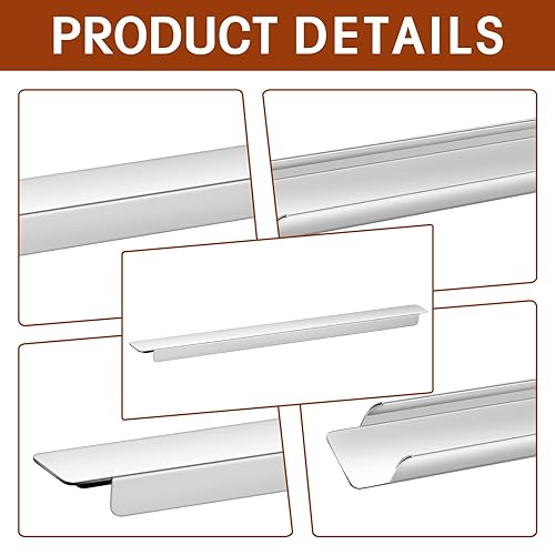 Miniatura 3 de Zonon 12 barras adaptadoras de acero inoxidable, barra divisora larga de barra de comida de metal, barra adaptadora de mesa de vapor para hotel,