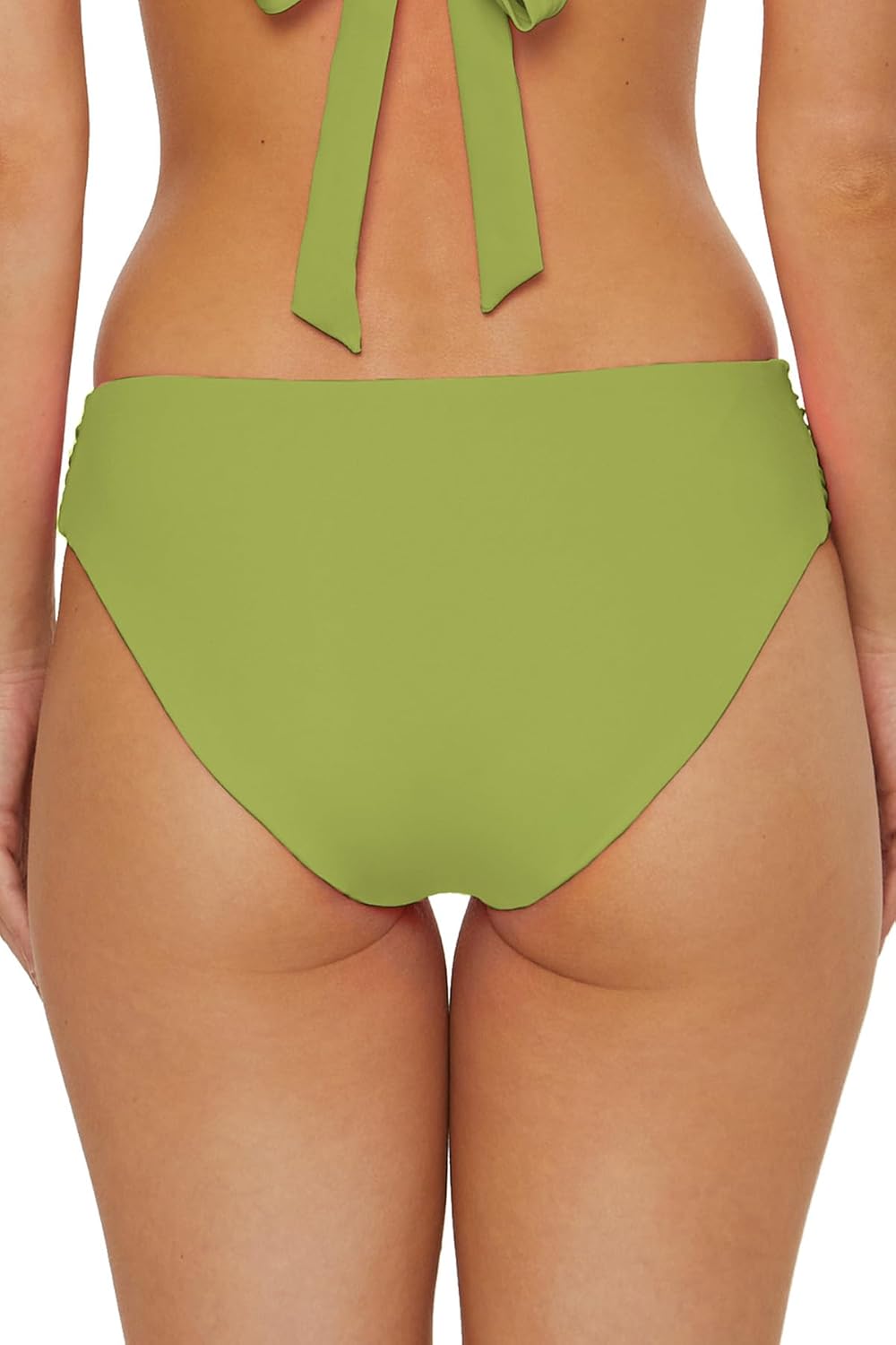 Soluna Swim Womens Buckle Up Shirred Bikini Bottom, Cheeky Coverage, Swimwear Separates for Women - Image 3