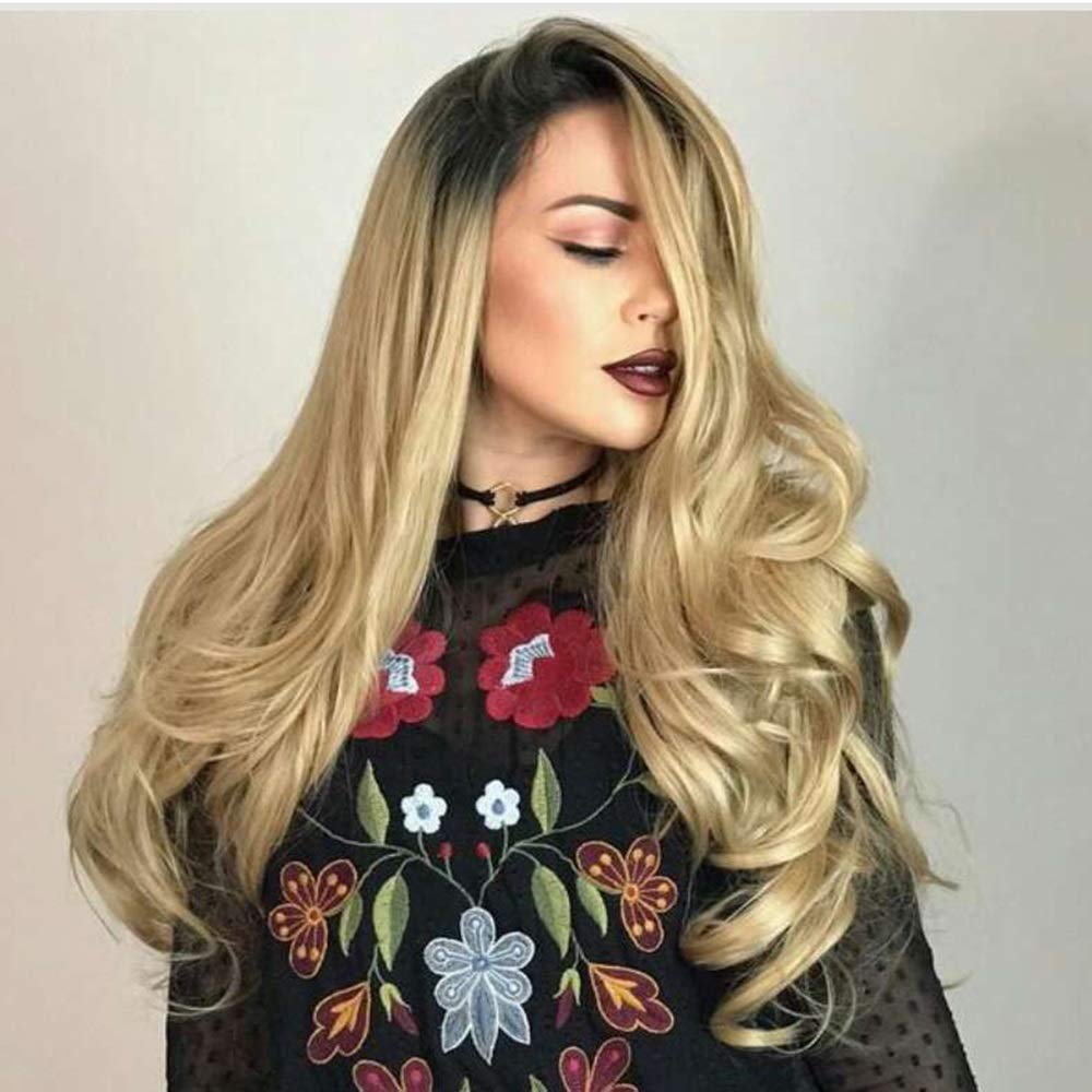 Perruque cheveux or bouclés pour masquer les cheveux fins instantanément