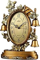 Vista 10 de Reloj retro con repisa, reloj de escritorio, sala de estar, reloj de péndulo, decoración de mesa, reloj de mesa, reloj de escritorio, reloj retro