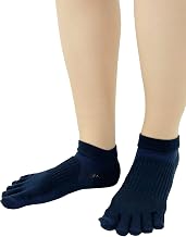 Kaitak Family Women's 5 Toe Socks, Supporter, Support, Short Length, Made in Japan, 22.0-23.0, 23.5-24.5
