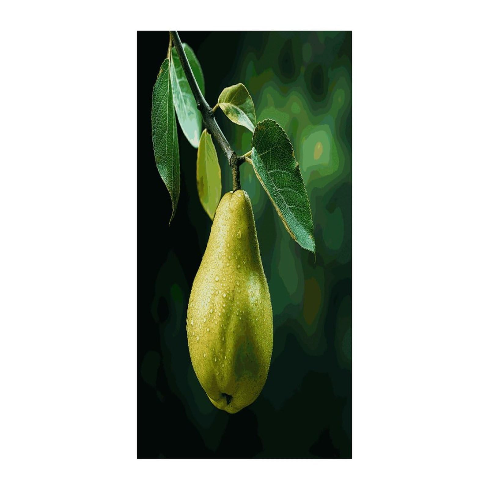 Fekiloot Style Pears On The Tree Door Curtain Room Divider Curtains