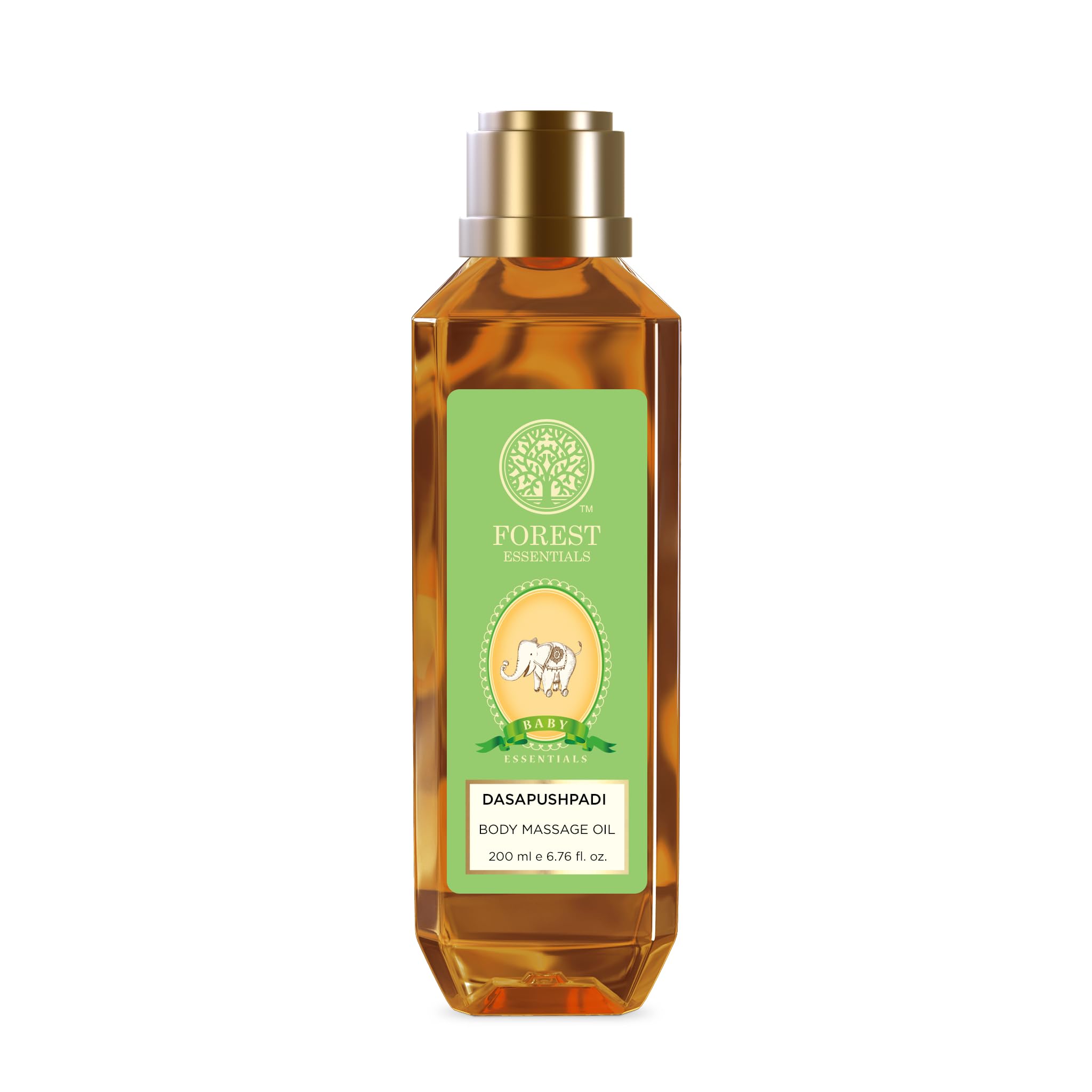 Forest Essentials Baby Body Oil with 10 herbs specially for baby care to gently nourish delicate skin | Ayurvedic Body Massage Oil for Babies | Gentle & Natural