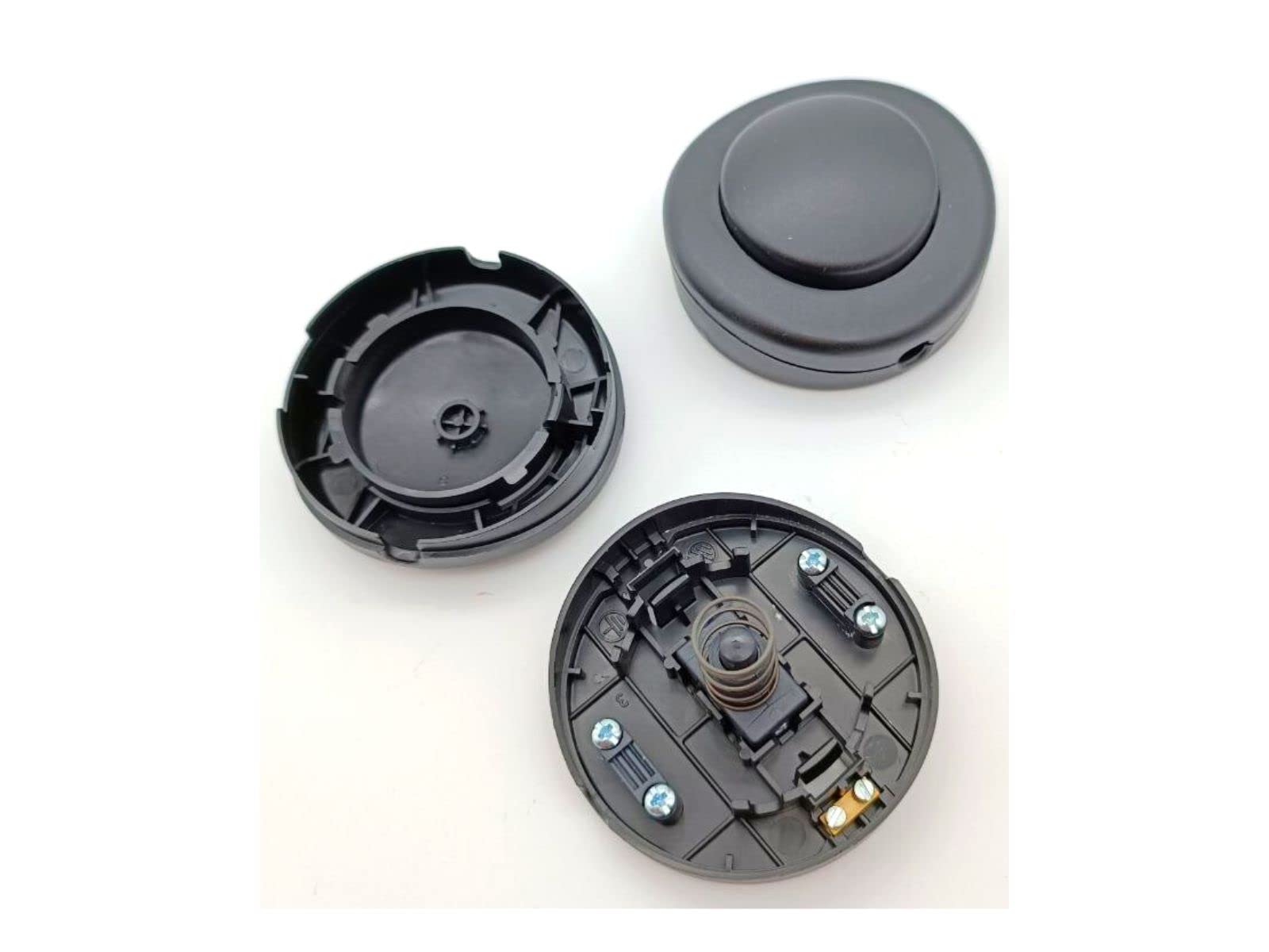 Set 2 Interruttori A Pedale Dorati - Per Piantane E Lampi, 250V 2A, Diametro 65mm - Foto 3