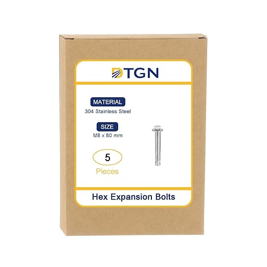 Pernos de expansión hexagonales M8 x 80 - 5 unidades miniatura 7
