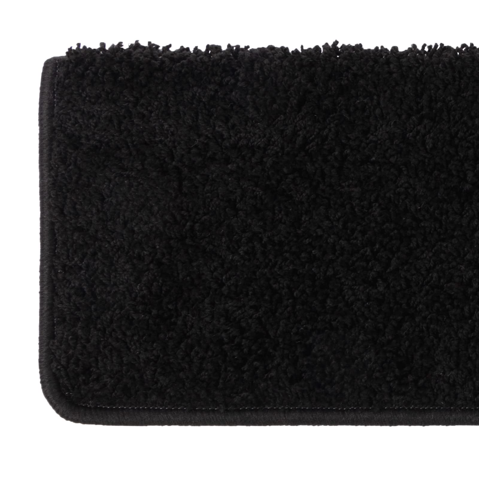 Floordirekt Shaggy-trapmatten Barcelona, halfrond of hoekig, trapmatten in 16 kleuren, duurzaam en onderhoudsvriendelijk, traptapijt voor binnen (groen, rechthoekig, 65 x 23,5 cm