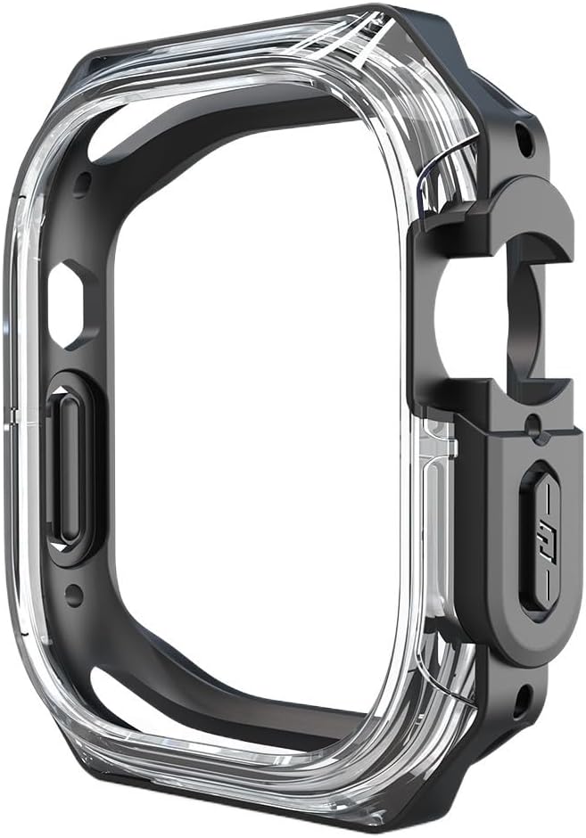PC Transparent Half Pack TPU Watch Case，For Apple Watch Ultra 8 7 6 5 4 3 2 SE 40MM 44MM 41MM 45MM Series Watches