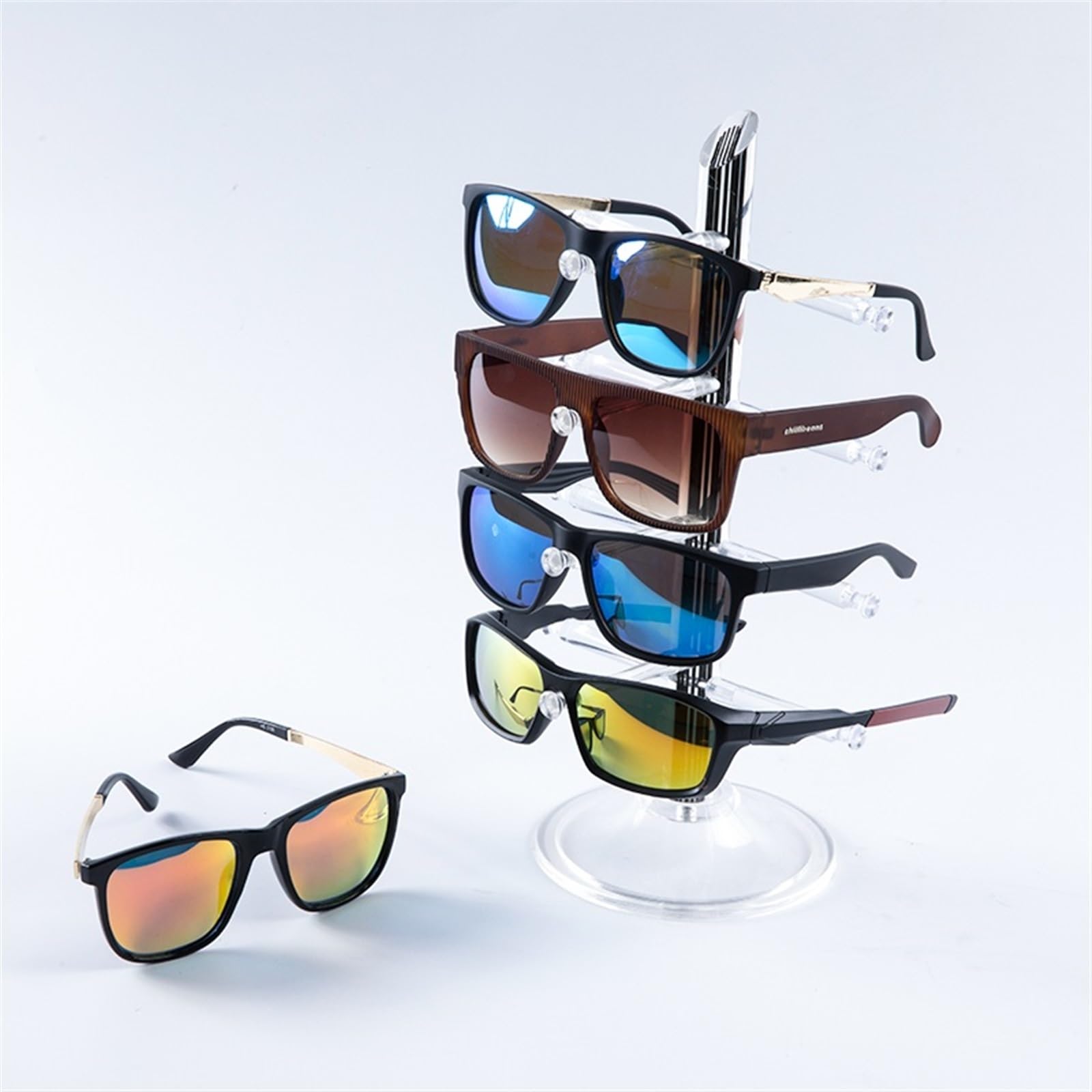 サングラスディスプレイホルダー 垂直アクリルラック眼鏡ディスプレイ