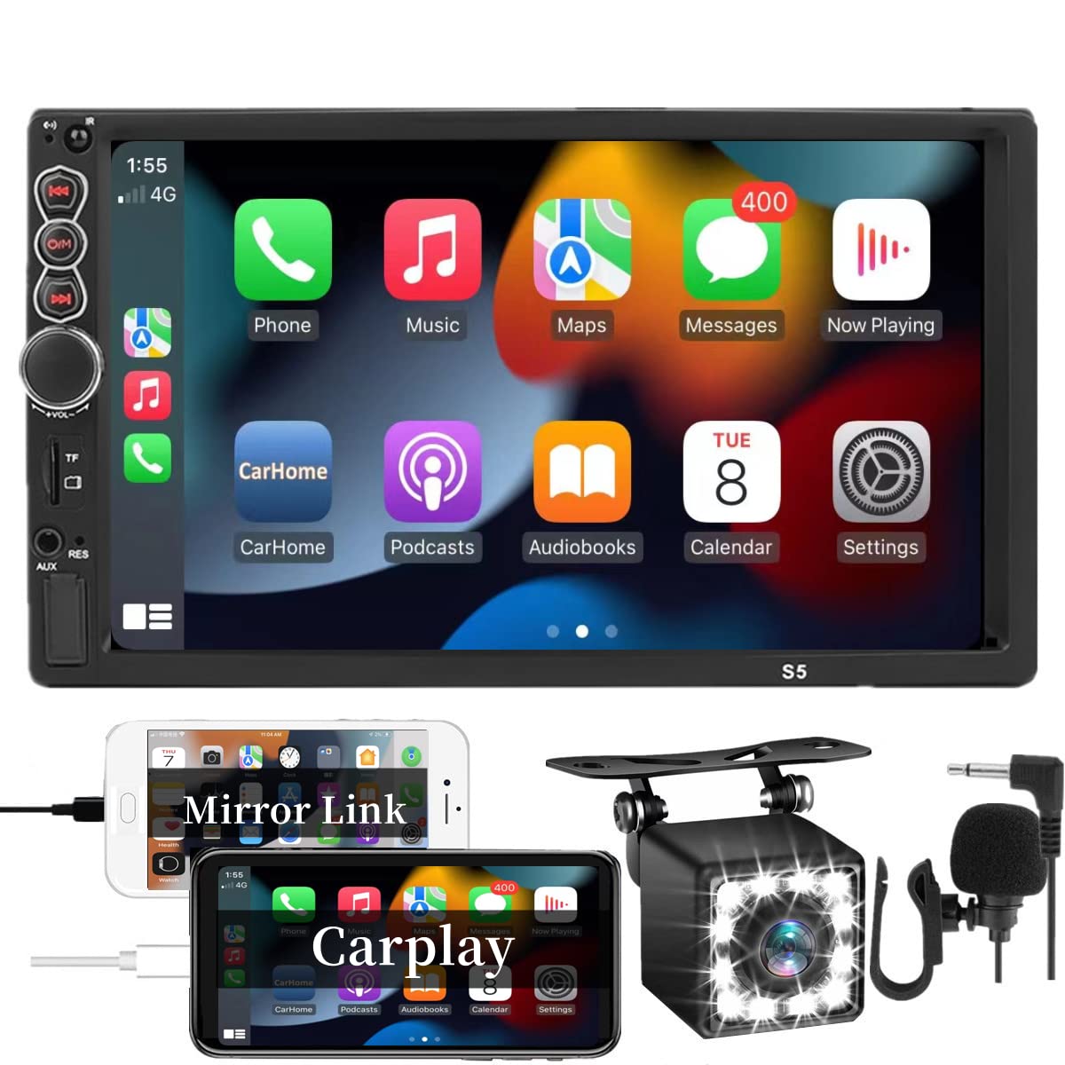 Double Din Car Stereo with Bluetooth 
