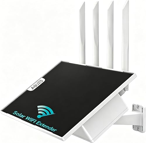 WiFi Extender Outdoor Solar Powered, WiFi Signal Booster E8