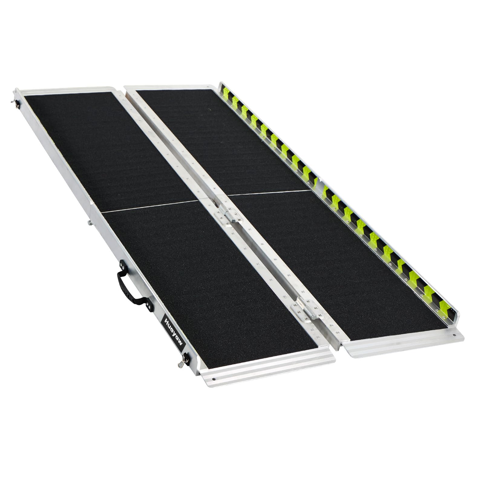 Huayaw Wheelchair Ramp 5FT, Anti-Slip Aluminum Folding Handicap Portable Ramp, Wheelchair Ramps for Home Steps, Stairs, Doorways, Scooter Ramp
