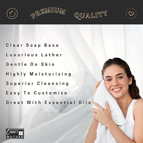 Miniatura 4 de Craft & Nature Base de jabón de glicerina hidratante de miel natural sin perfume de 4 libras para hacer jabón