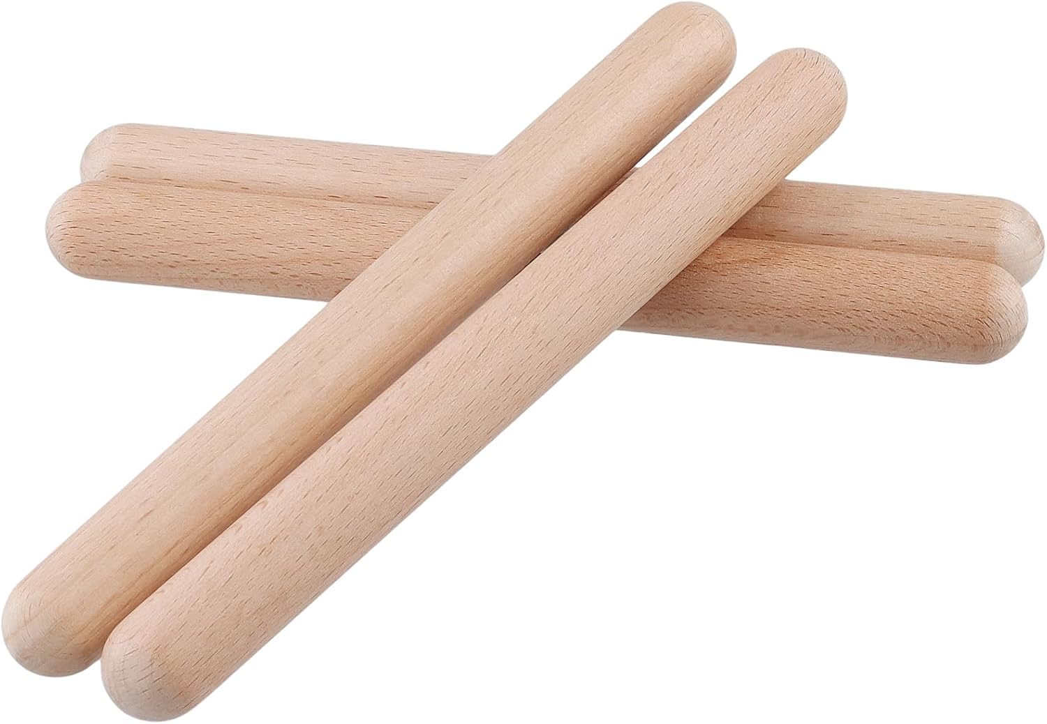 50 PCS 8 Inch Wooden Rhythm Sticks, 25 Pairs Musical Rhythm Stick Set, Music Lummi Sticks for a Lover of Music