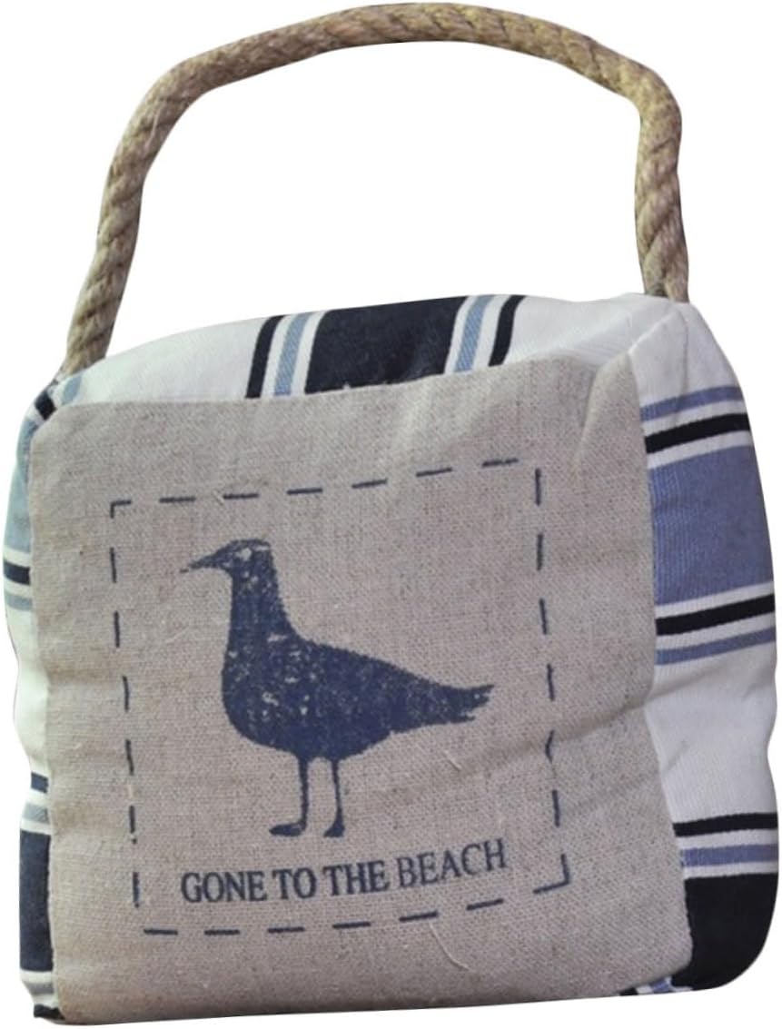 NUOBESTY Mediterranean Style Decorative Doorstop with Skid Base Sturdy Door Stopper for Home Prevents Door Collision and Sliding