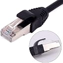 fdealz® RJ45 Male to Female 300CM Shielded Ethernet Extension Cable (Cat5e) - Black - For HDTV, Blu Ray, Home Theater, XBox 360, PS3 & More gallery image