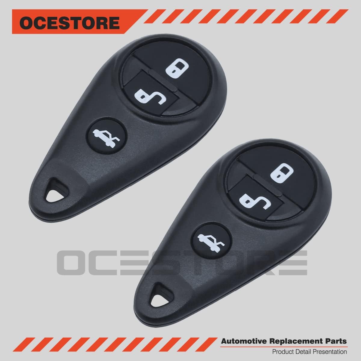 OCESTORE 2 PCS NHVWB1U711 Car Key Fob Keyless Control Entry Remote 3 Button Vehicles Replacement Compatible with 2005-2007 Outback 2005-2013 Impreza