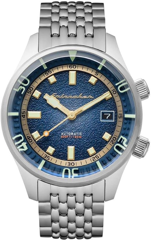 SPINNAKER Men's Bradner 42mm Steel Bracelet \u0026 Case Automatic Blue Dial  Analog Watch SP-5062-22 : Amazon.it: Orologi