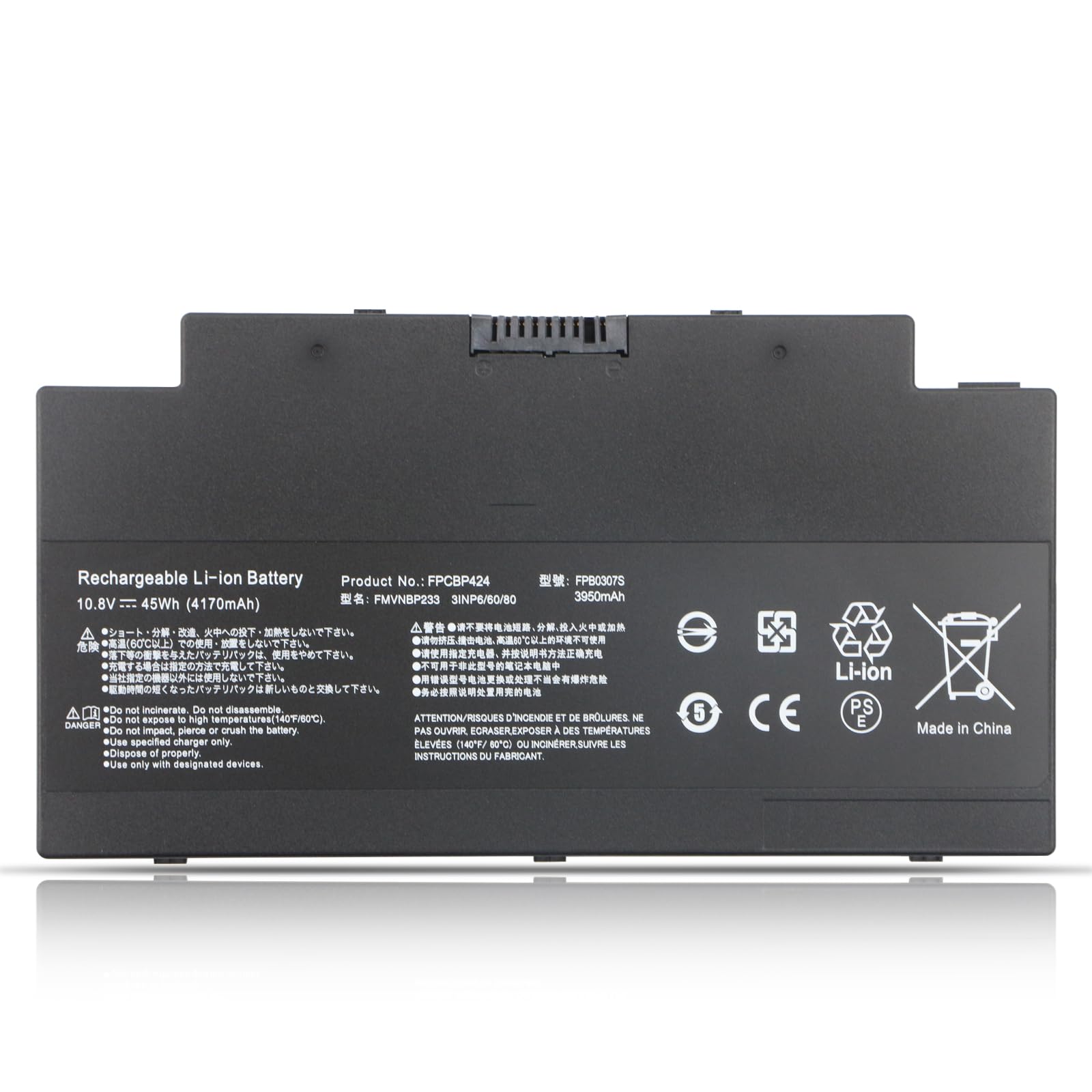 FPCBP424 FPB0307S Laptop Batería para Fujitsu LifeBook A556 AH556 A3510 | A3511 U536 A556/G AH77 AH77/H AH77/S AH77/K AH77/M AH77/J AH77/C AH77/D AH77/G AH77/Y Series 3INP6/60/80 FMVNBP233 FMVA77MB