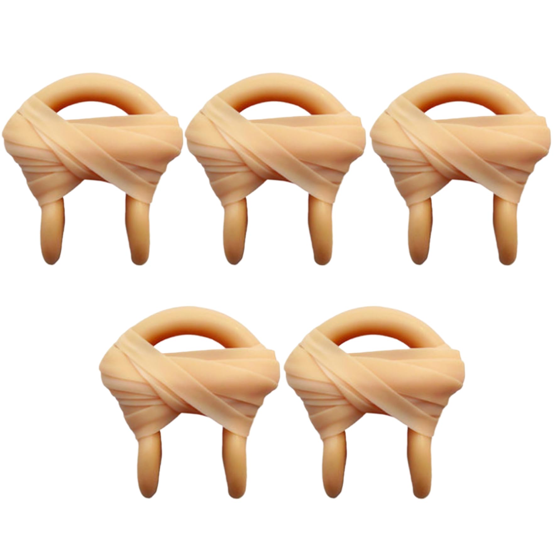 Tappi per naso in silicone da 5 pezzi per nuoto con cordino, clip per naso da nuoto portatile color pelle 0, 8x1 per competizione di allenamento per bambini e adulti