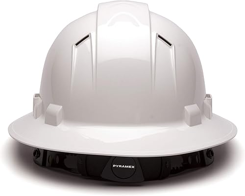 Miniatura 5 de Pyramex Ridgeline - Casco de ala completa ventilado, suspensión de trinquete de 4 puntos
