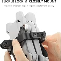 Vista 5 de CAPART - Soporte de mano para DJI Mini 3 Pro Drone Gimbal Mount Bracket - con controlador DJI RC-N1 RC-N2 RC-N3, kit de fotografía de mano, soporte