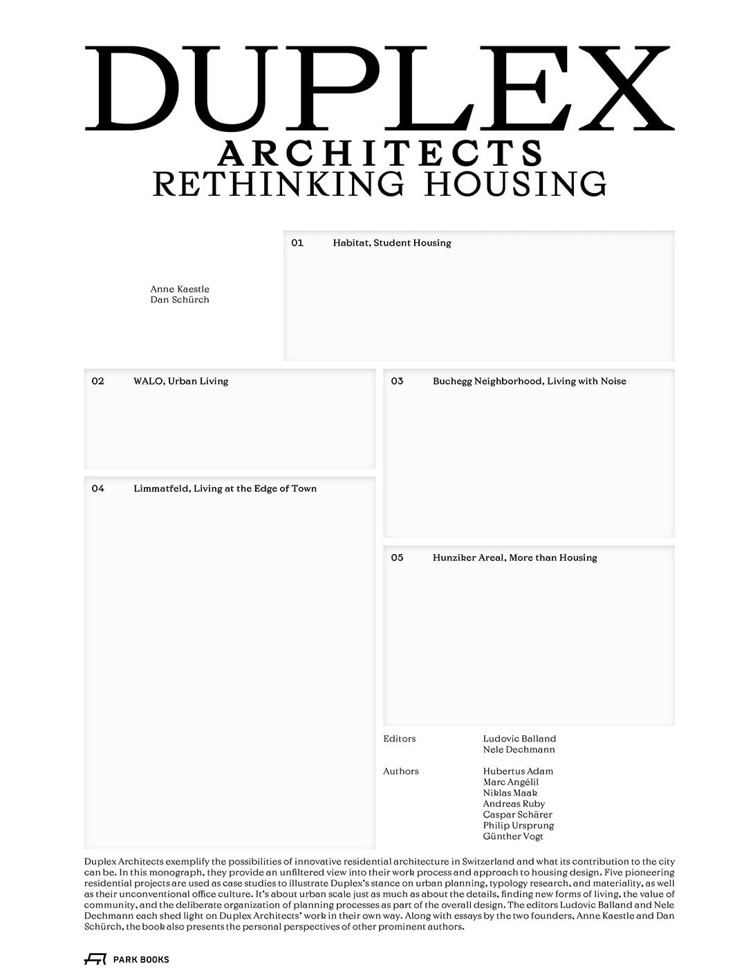 Duplex Architects: Housing, Balland, Dechmann 9783038602309 Free Shipping+-