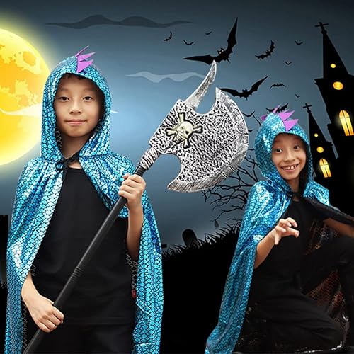 Miniatura 5 de Capa de dragón con capucha, capa de dinosaurio, Halloween, Navidad, festival, fiesta, disfraz de dragón