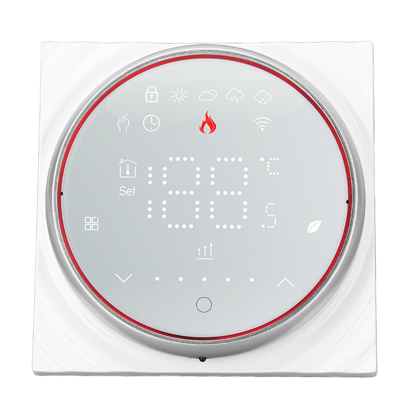 Cocoarm Inteligentny Termostat Domowy z Wyświetlaczem LED, Programowalny Sterownik Ogrzewania Podłogowego, Energooszczędna i Dokładna Kontrola Temperatury do Użytku Domowego (WHITE)