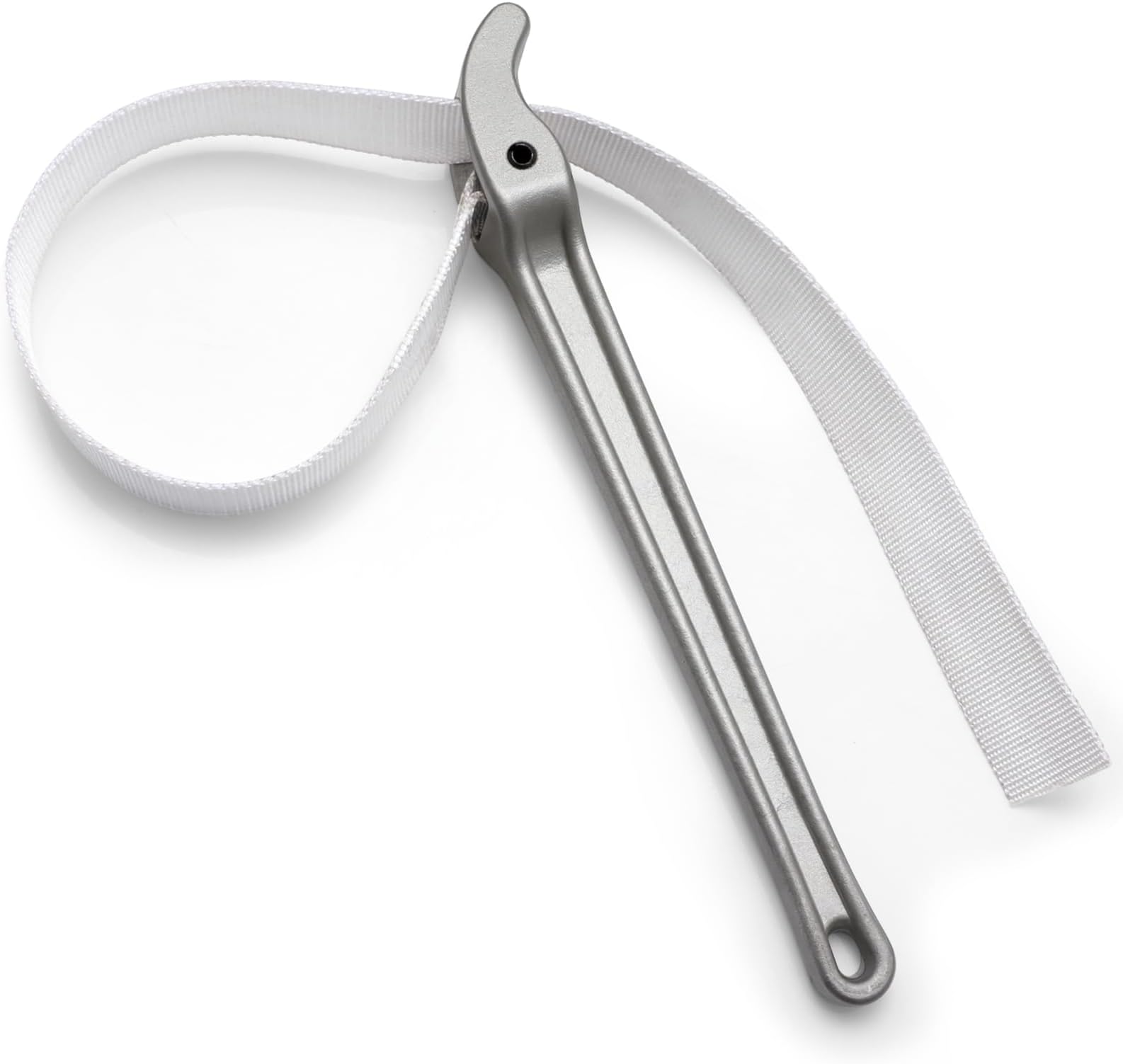 Lasnten 16 Inch Handle Nylon Strap Wrench Adjustable Oil Filter Anti Sliding Strap Pipe Wrench, Double Layered Thickened Nylon bag