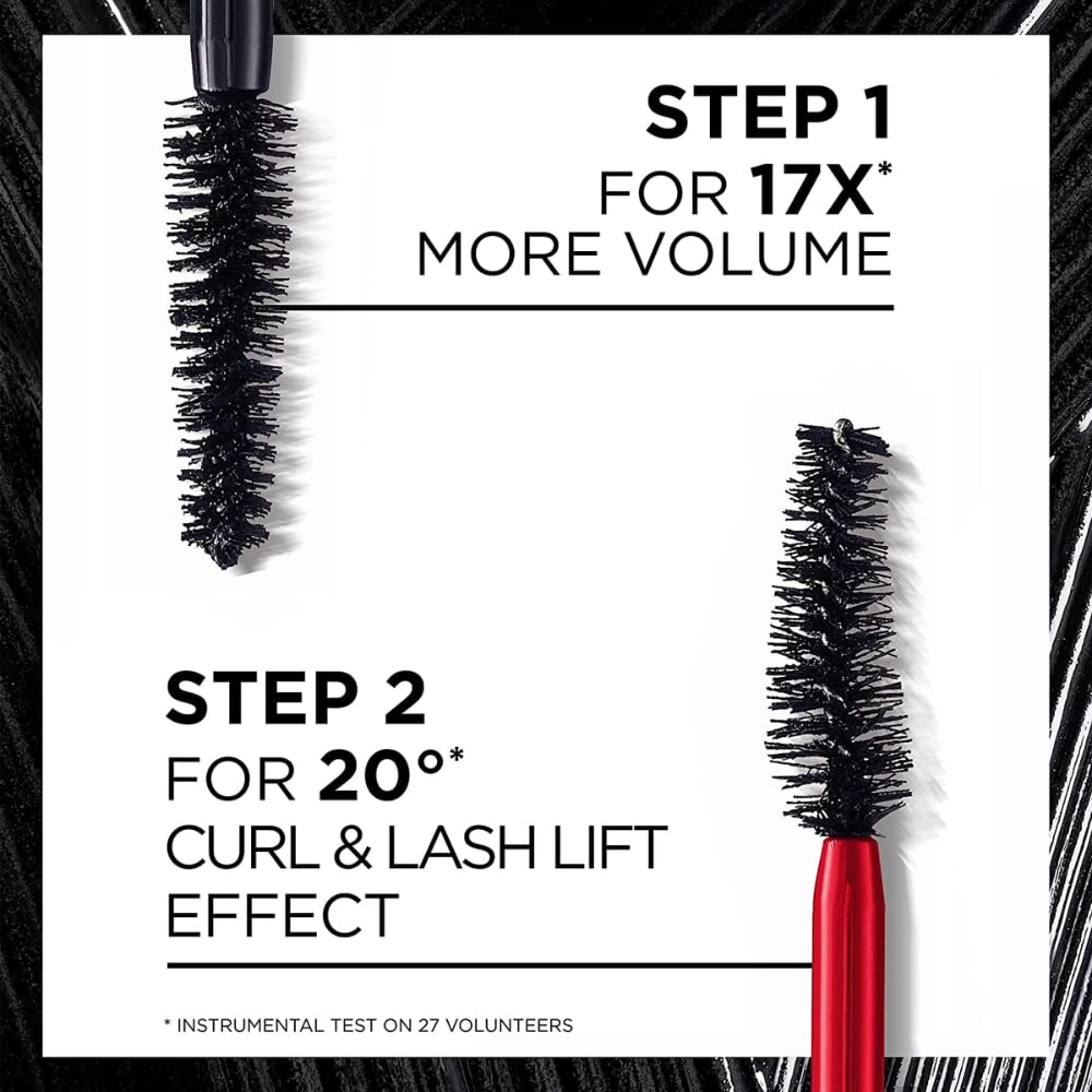 Mascara L'Oréal Pro XXL Lift 2 Step - Noir - Effet Allongeant Et Volumisant - Neuf Sous Blister - Fabriqué En France