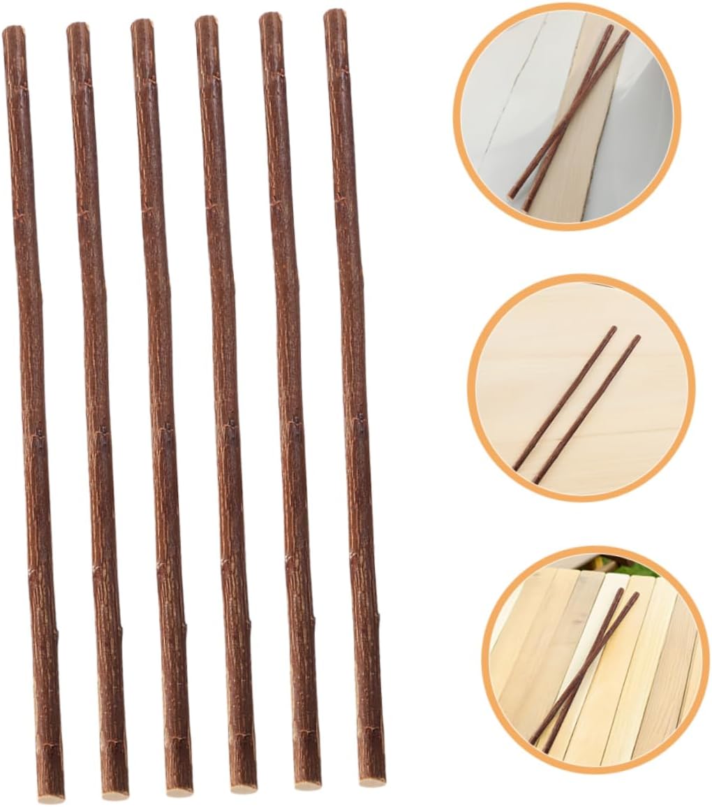 NUOBESTY 50pcs Natural Wood Branches for Crafts Authentic Tree Sticks for Vase Fillers Rustic Wooden Branches for Home Decor and Creative Projects Convenient Nature-Inspired Craft Supplies