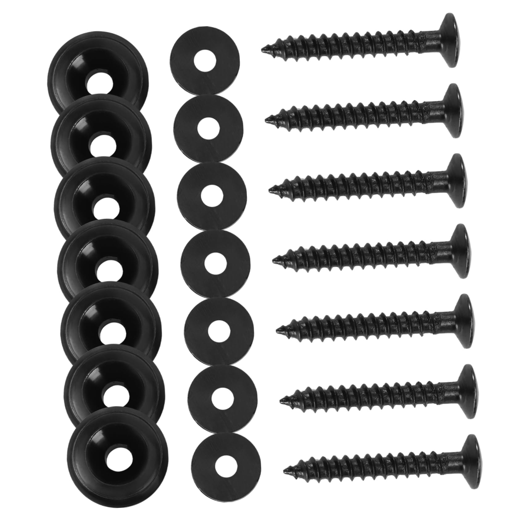 ERINGOGO 7pcs Guitar Belt Screw Bolt Guitar Straps Guitar Strap Lock Guitar Screws Guitar Accessories Acoustic Guitar Guitars Folk Guitar Belt Buckle Guitar Belt Button Black