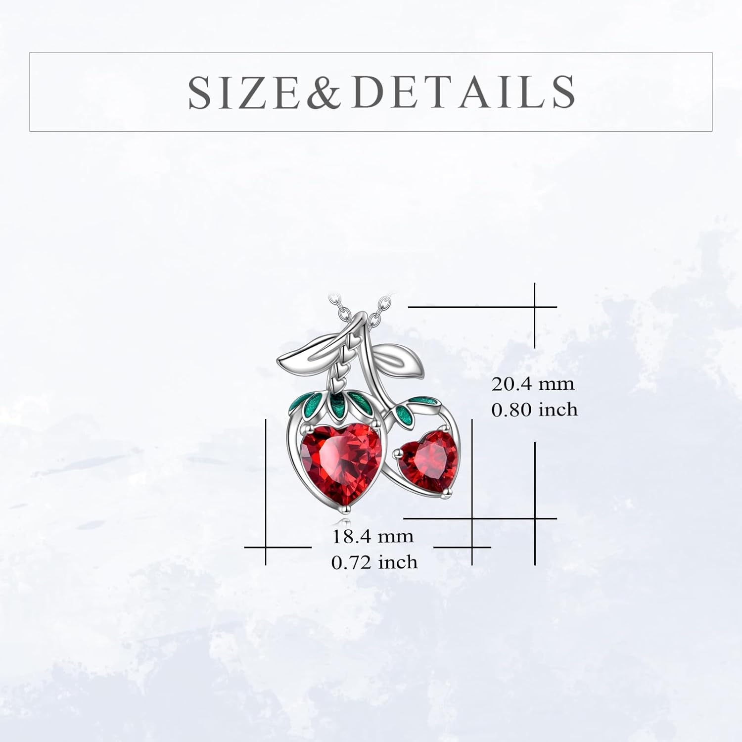 Cute Fruits Necklace Sterling Silver Pineapple/Strawberry Pendant Fruits Jewelry for Women Gifts - Image 6