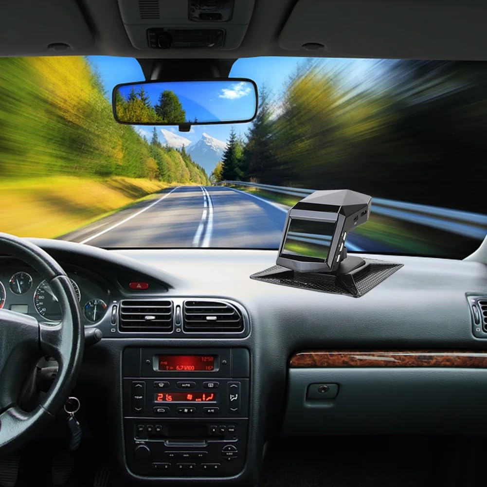 Enregistreur Vidéo de Tableau de Bord de Voiture, Moniteur de Vue DashCam, Écran de 2 Pouces, Grand Angle 1080P (A)