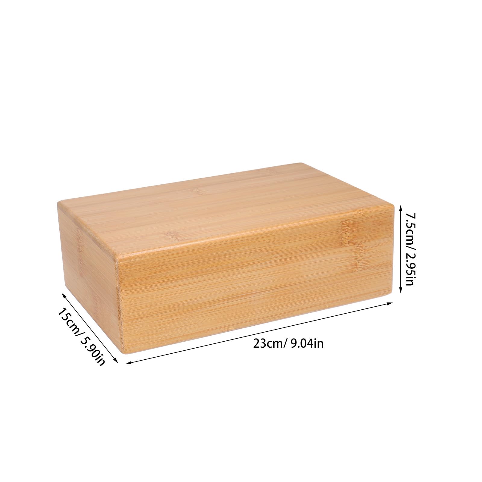 YARNOW Natürlicher Yoga-Block, Holzstück, hochdichte, rutschfeste Übung, Pilates, Meditation, Balance-Training, Hilfe für Heimfitness