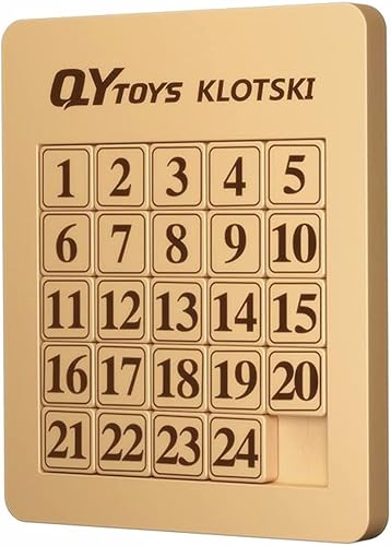 LiangCuber QY Toys - Rompecabezas magnético Klotski de 5 x 5 pulgadas, rompecabezas de números deslizantes de ABS, juguete Tangram de inteligencia