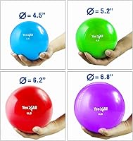 Vista 2 de Yes4All - Bolas de tonificación con peso para ejercicio, bolas medicinales suaves para ejercicio, pilates, yoga, equilibrio, flexibilidad, 2-10