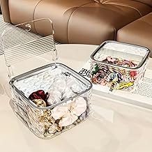 Hairpin Holder, Headband Storage Box, Jewelry Box, Laundry Pods Storage Container,Washing Powder Pods Storage with Lid One-Click Pop-Up Design Laundry Storage Container